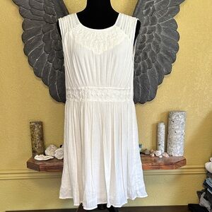 Lucky Brand White Sleeveless Dress